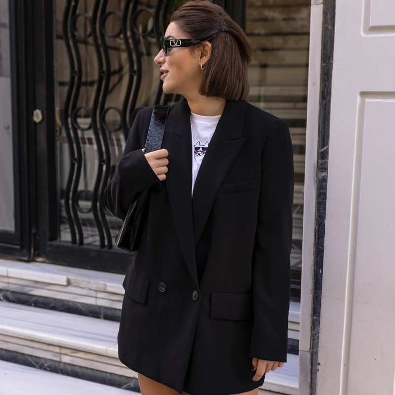 Mary - Stijlvolle Blazer met Lange Mouwen, Reverskraag en Frontzakken Velani