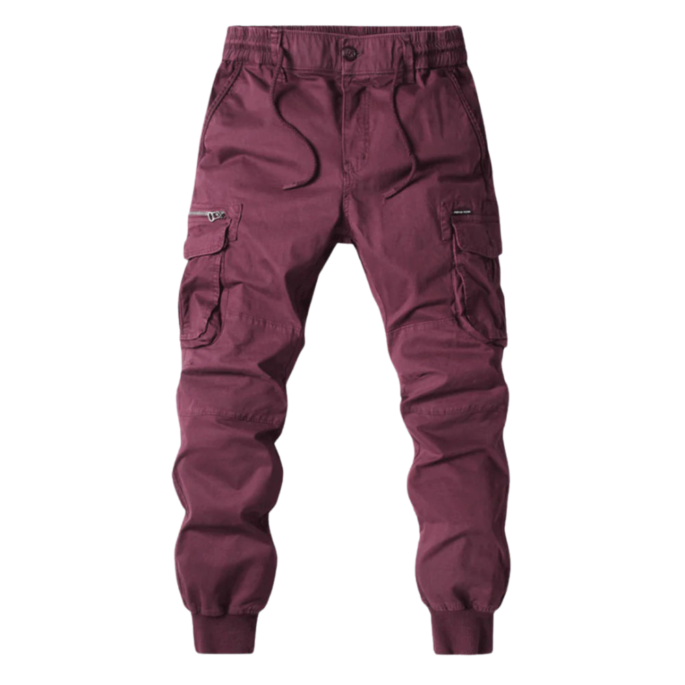 Roel – Cargo Broek met Trekkoord Taille en Meerdere Zakken Velani