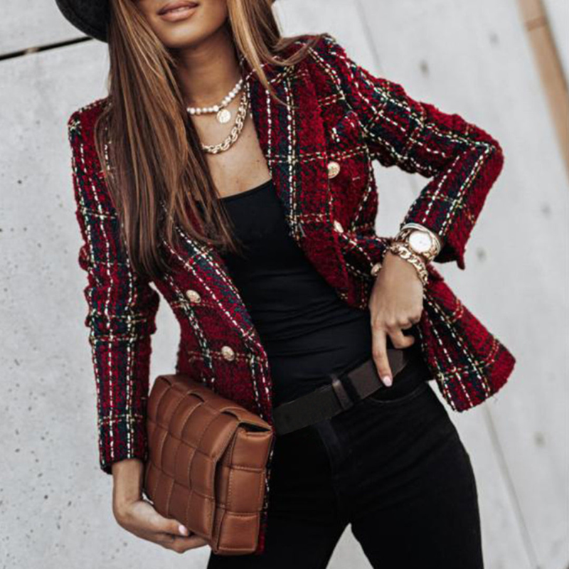 Eliana – Blazer met klassieke knoopsluiting en lange mouwen Velani