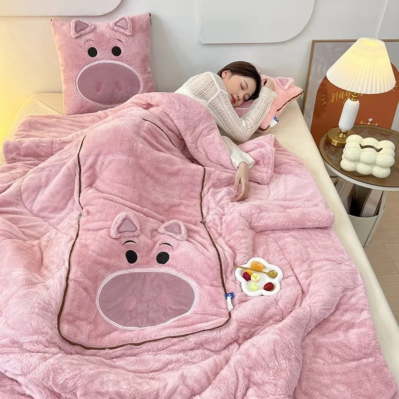 CozyNest – Dekbedovertrek en Kussen Set met Speels Ontwerp Velani