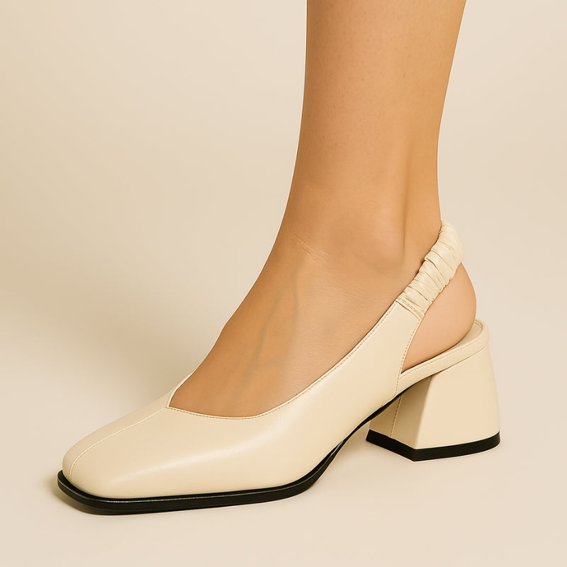 Alina – Sandalen met Chunky Hak en Vierkante Neus Velani