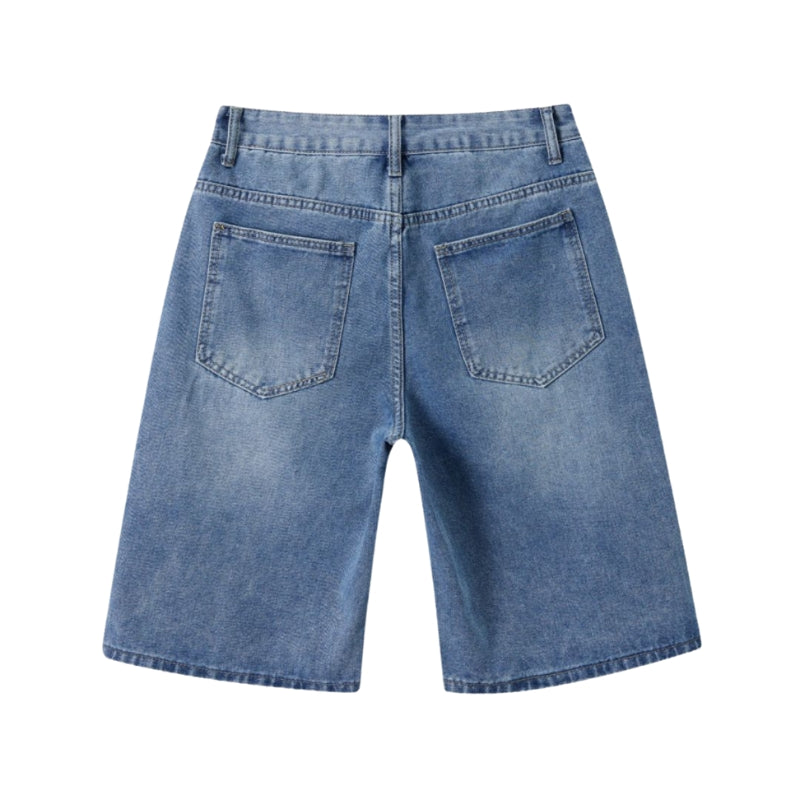 Lukas – Losse pasvorm Shorts met Wijdere Pijpen en Zakjes Velani