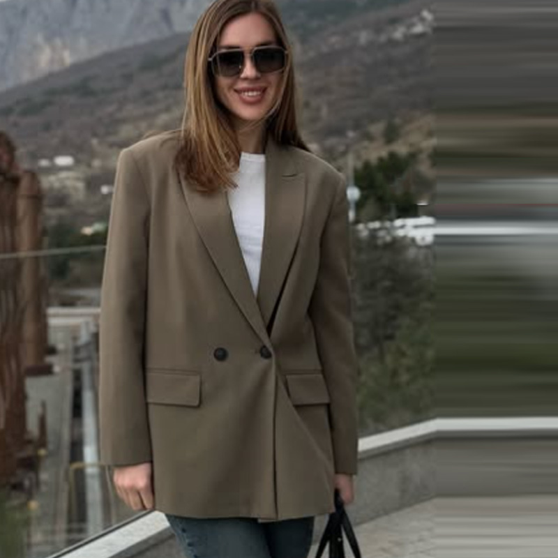 Mary - Stijlvolle Blazer met Lange Mouwen, Reverskraag en Frontzakken Velani