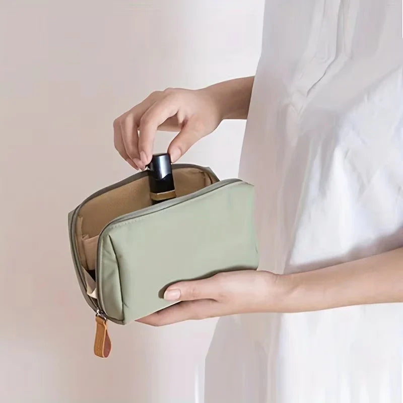 Gisela - Draagbare Make-up Tas met Dubbele Ritssluiting Velani