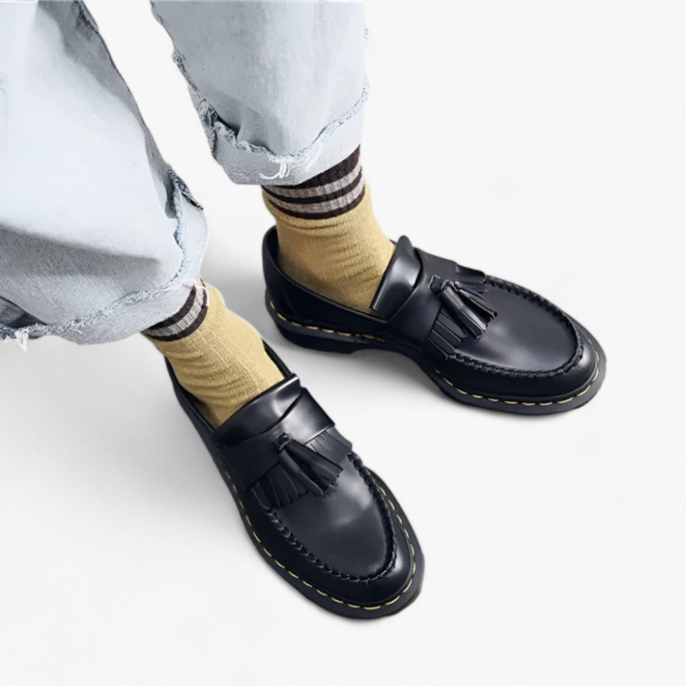 Harald - Schoenen met Dikke Zool en Kwastdetail Velani