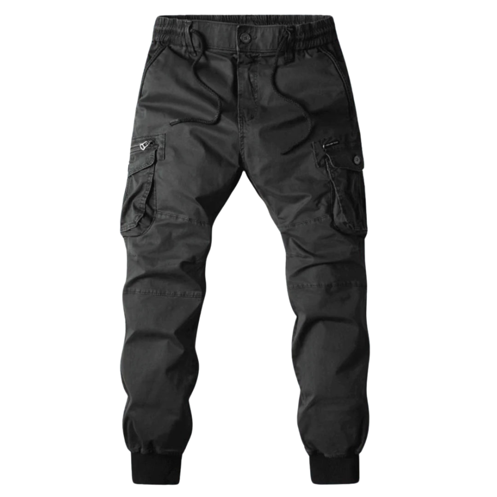 Roel – Cargo Broek met Trekkoord Taille en Meerdere Zakken Velani