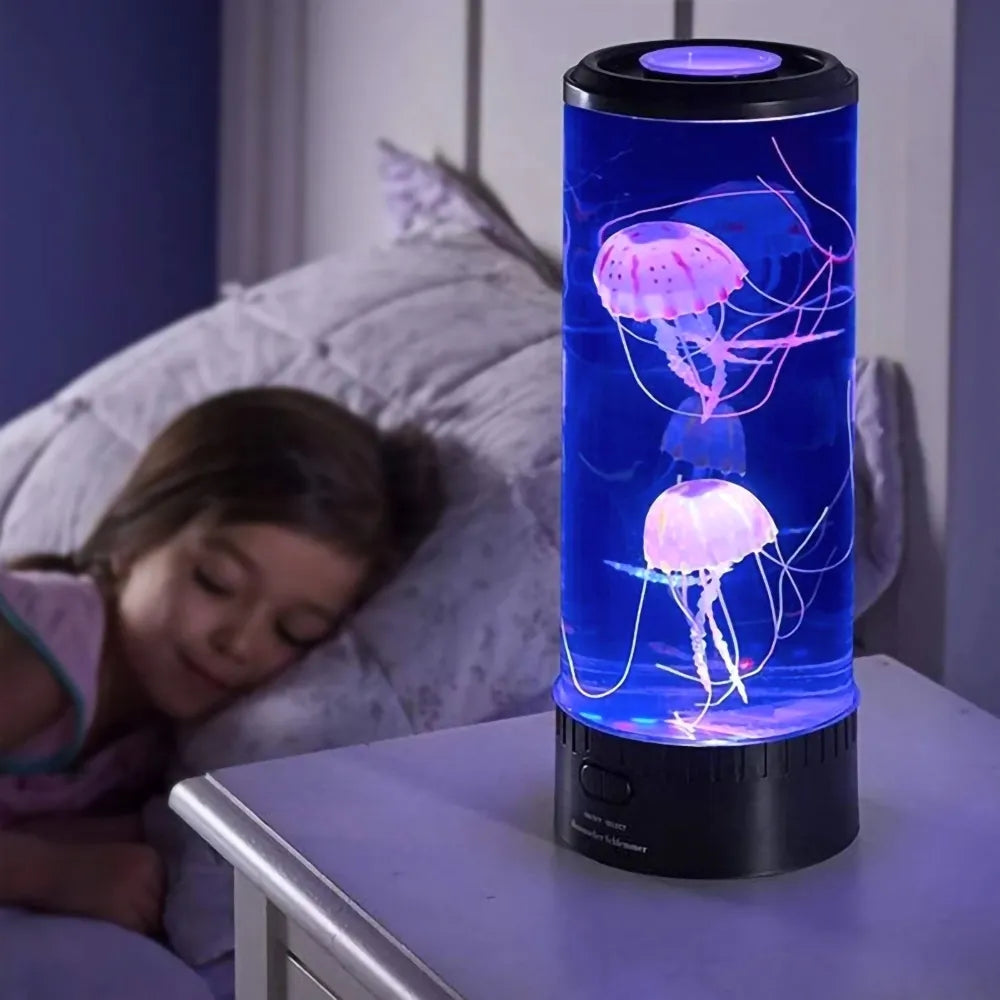 AquaGlow – LED-tafellamp met kleurveranderende kwallen USB aangedreven Velani