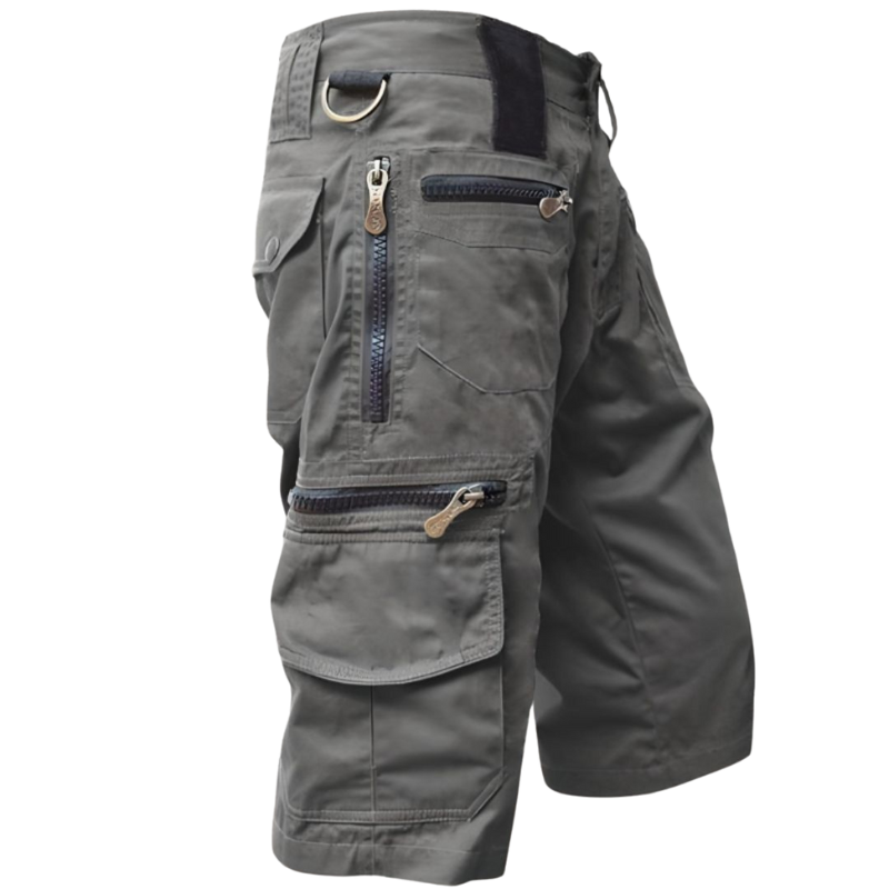 Tobias – Loszittende Shorts met Hoge Taille en Zakjes Velani