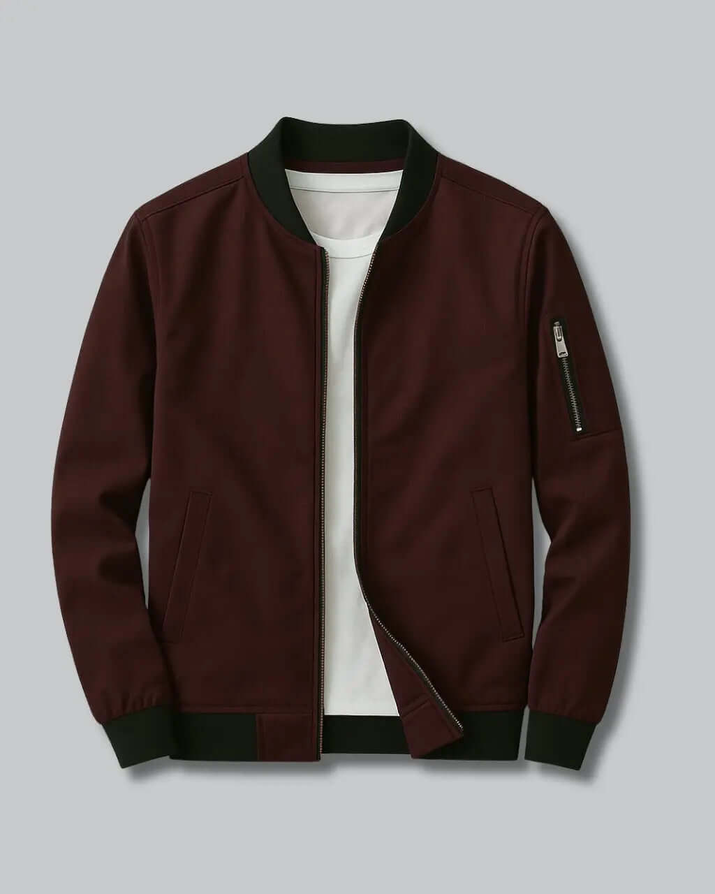 Polyester Korte Jas Met Waterafstotende Afwerking-Jackets-Velani-Bruin-M-Velani