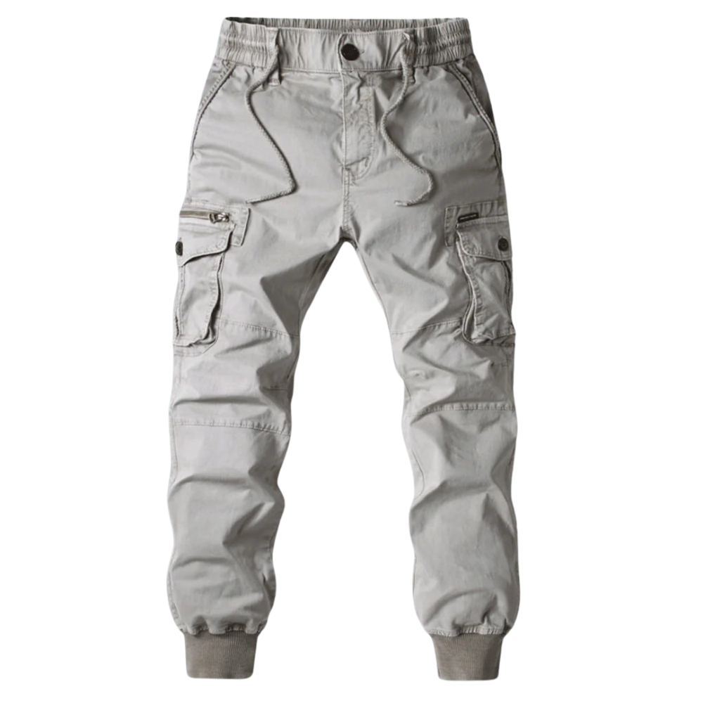 Roel – Cargo Broek met Trekkoord Taille en Meerdere Zakken Velani