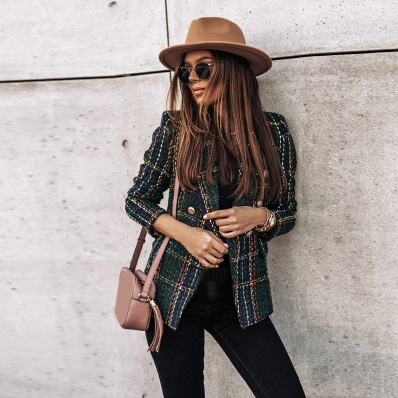 Eliana – Blazer met klassieke knoopsluiting en lange mouwen Velani