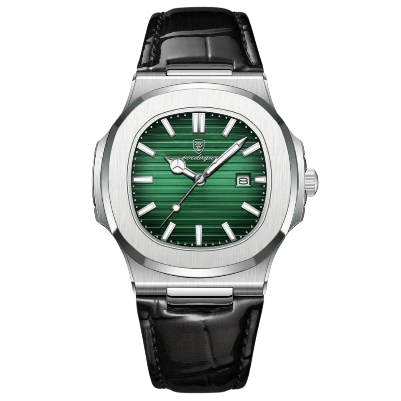 Boaz – Horloge met Vierkante Wijzerplaat en Verstelbare Band Velani