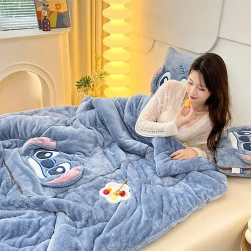 CozyNest – Dekbedovertrek en Kussen Set met Speels Ontwerp Velani
