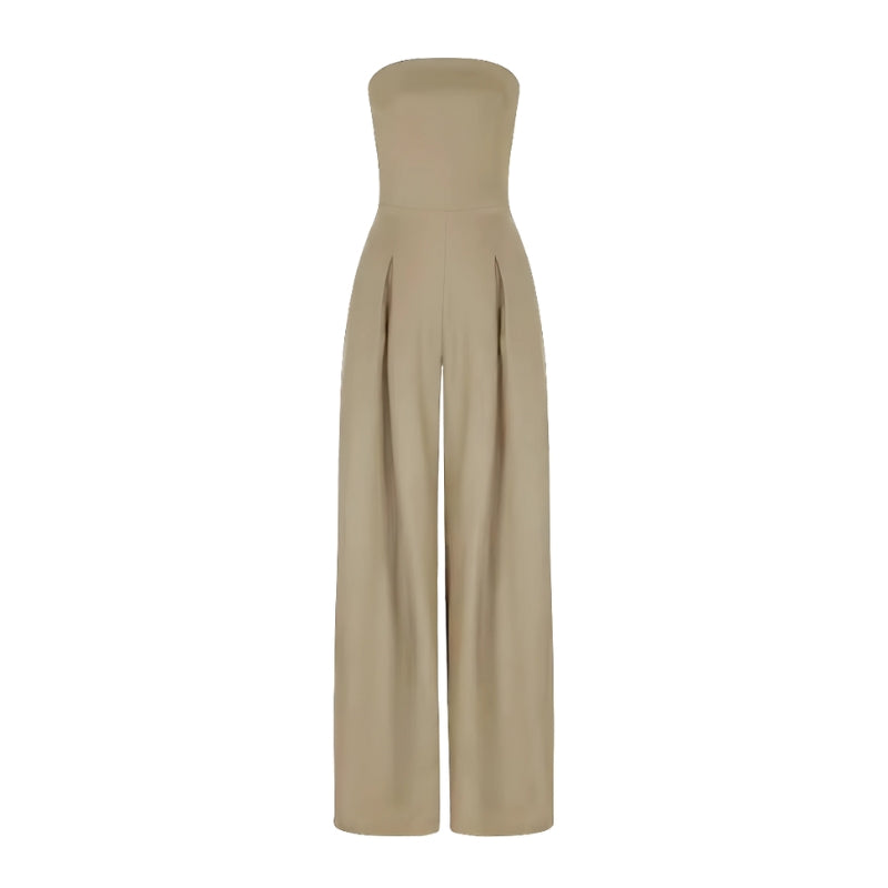 Monika – Jumpsuit met Wijde Pijpen en Handige Zakken Velani