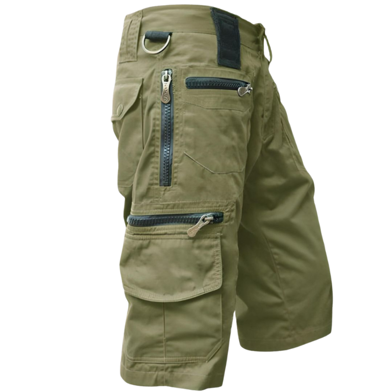 Tobias – Loszittende Shorts met Hoge Taille en Zakjes Velani
