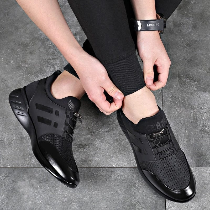 Niklaus – Vetersneakers met Ronde Neus Velani