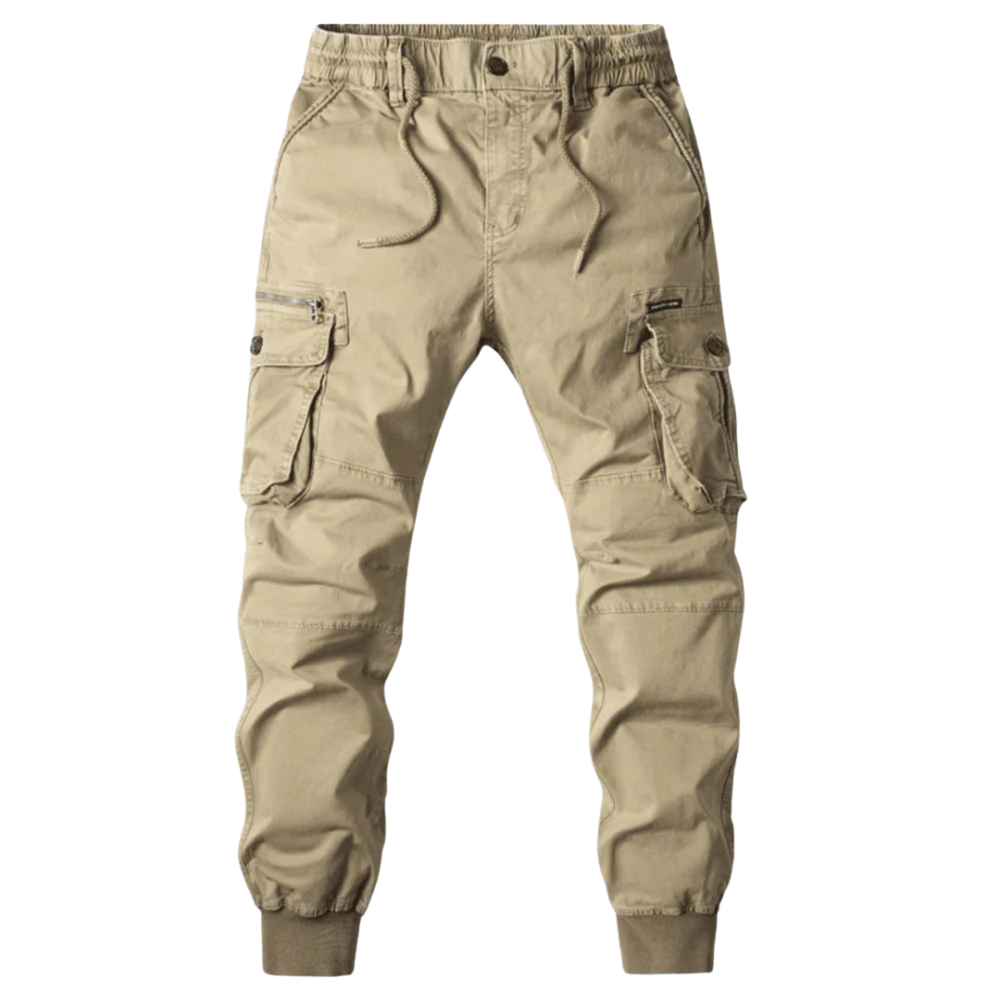 Roel – Cargo Broek met Trekkoord Taille en Meerdere Zakken Velani