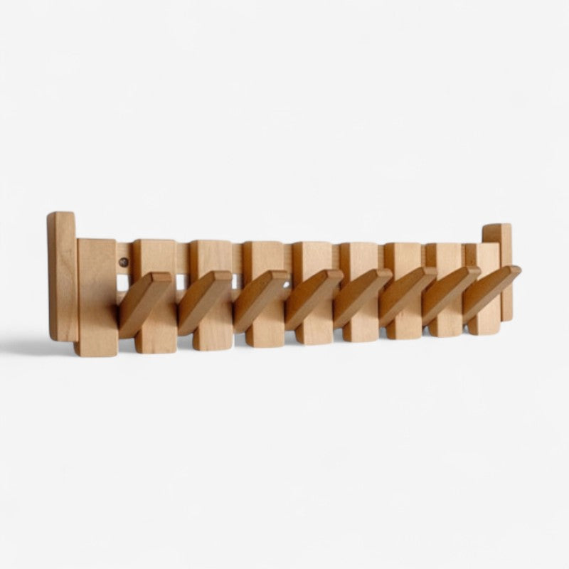 WoodTone – Kledingrek met Uittrekbare Haken voor Orde Velani
