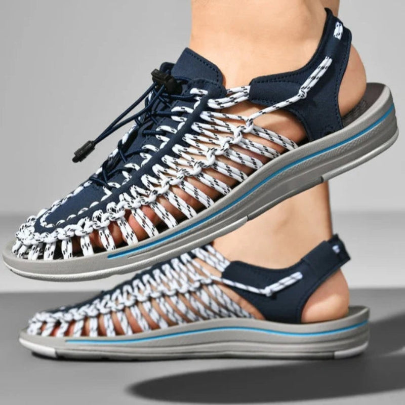 Werner – Schoenen met Geweven Design en Verstelbare Enkelband Velani