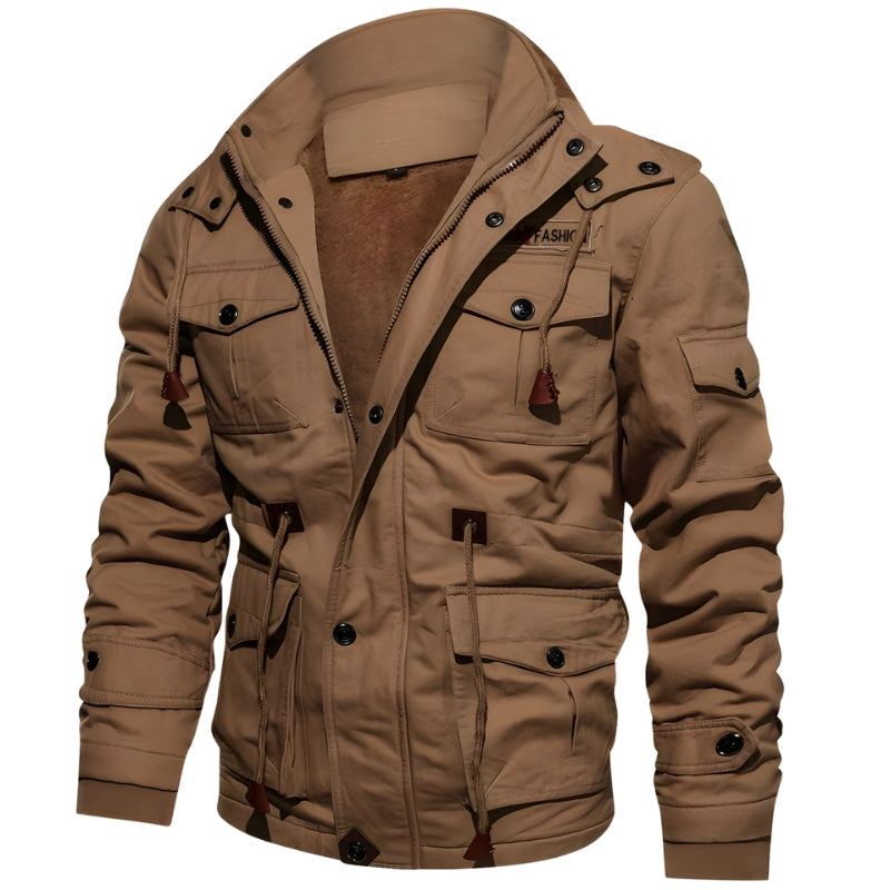 Thoralf – Jas met lange mouwen, verstelbare taille en zakken Velani