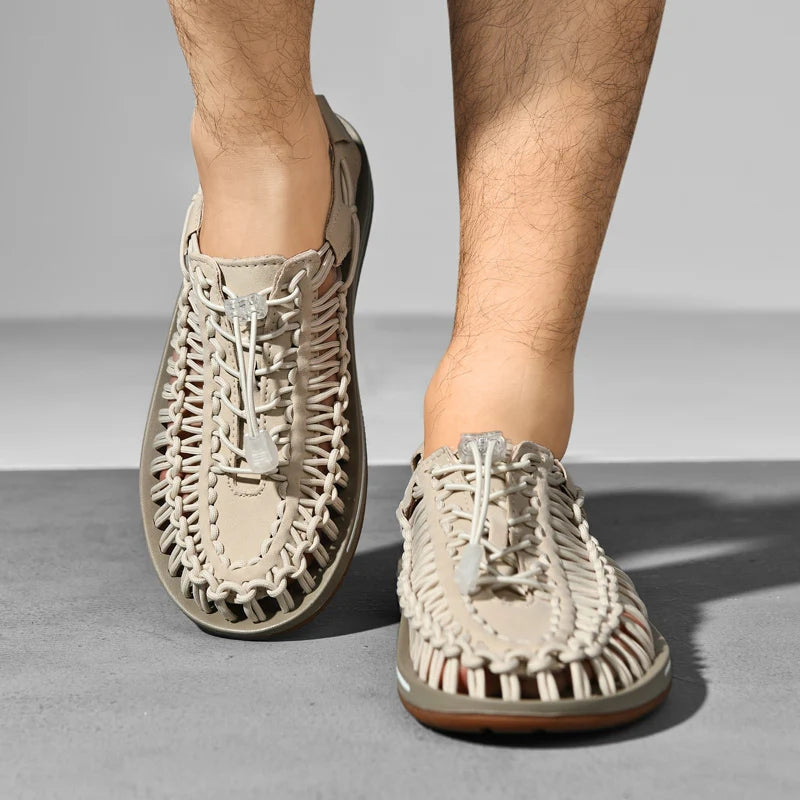 Werner – Schoenen met Geweven Design en Verstelbare Enkelband Velani