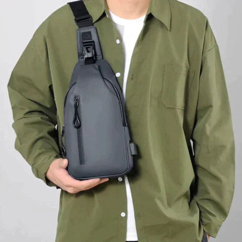 Fabian – Waterdichte Crossbodytas met USB-poort en Meerdere Compartimenten Velani