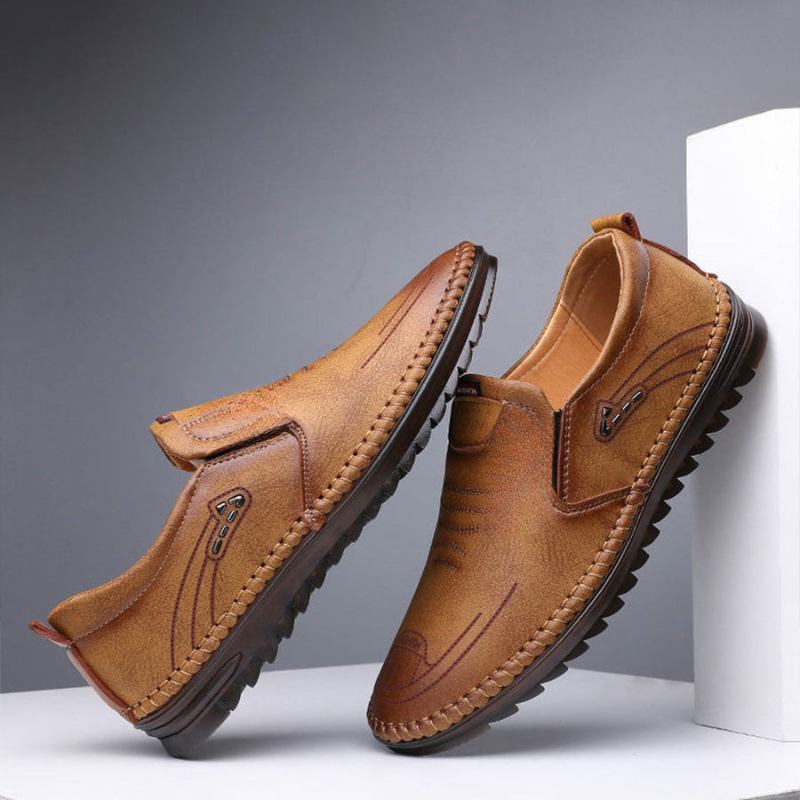 Justin – Veterschoenen met ronde neus en antislipzool Velani