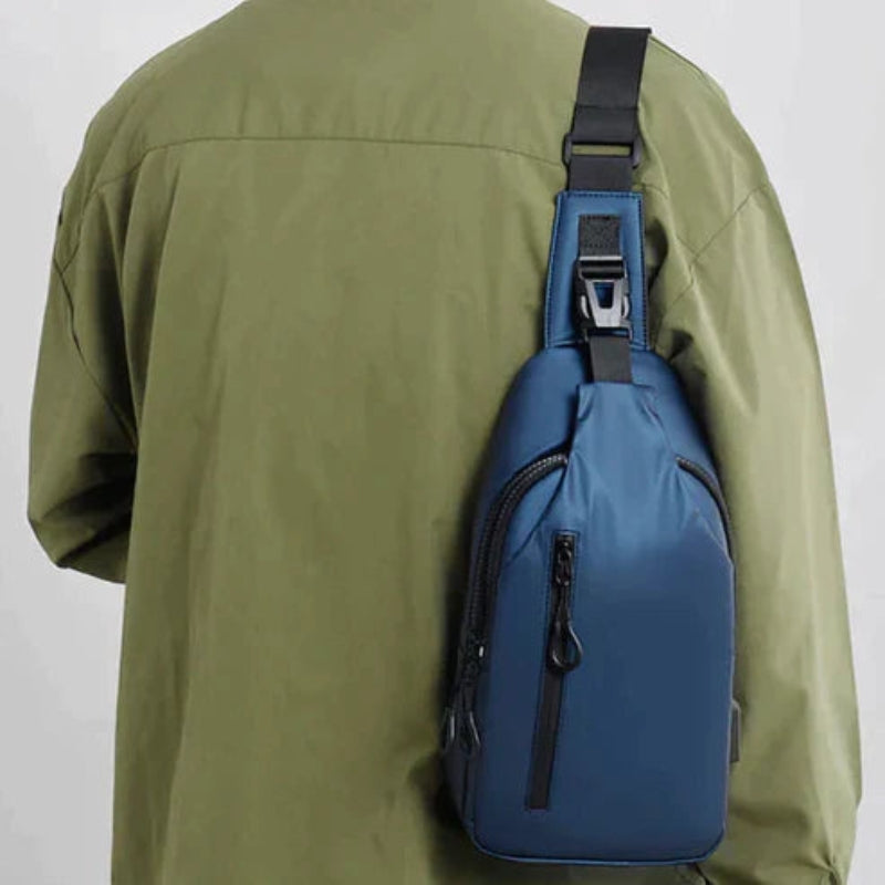 Fabian – Waterdichte Crossbodytas met USB-poort en Meerdere Compartimenten Velani
