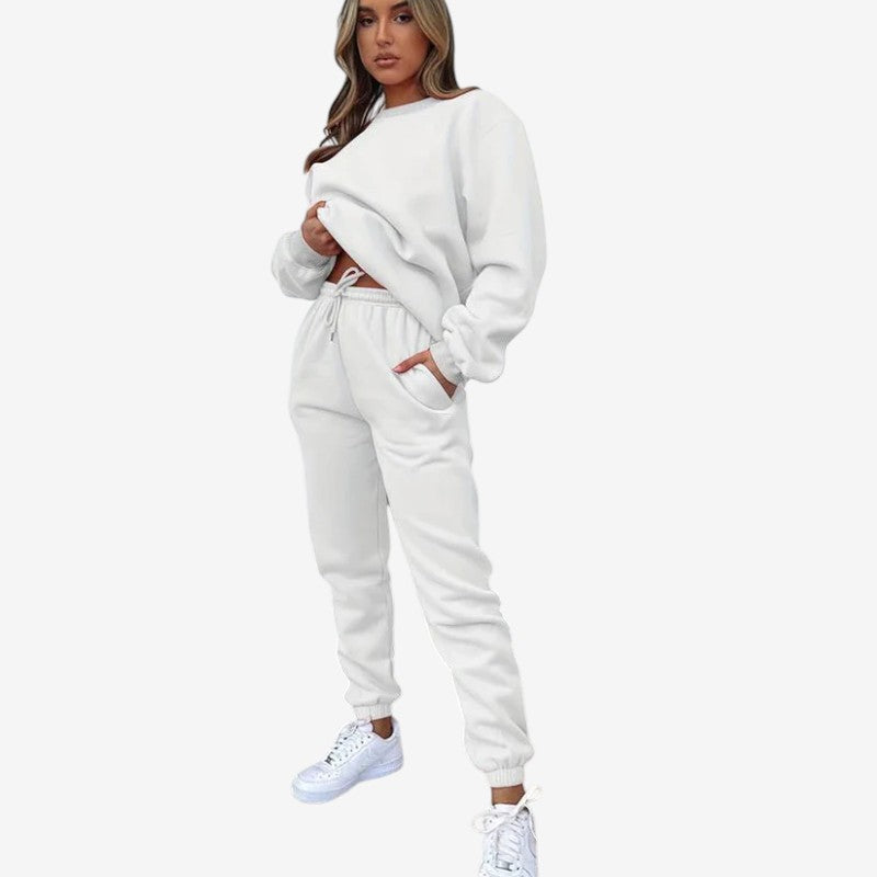 Isabella – Tweedelige set met top met lange mouwen en trekkoordbroek Velani