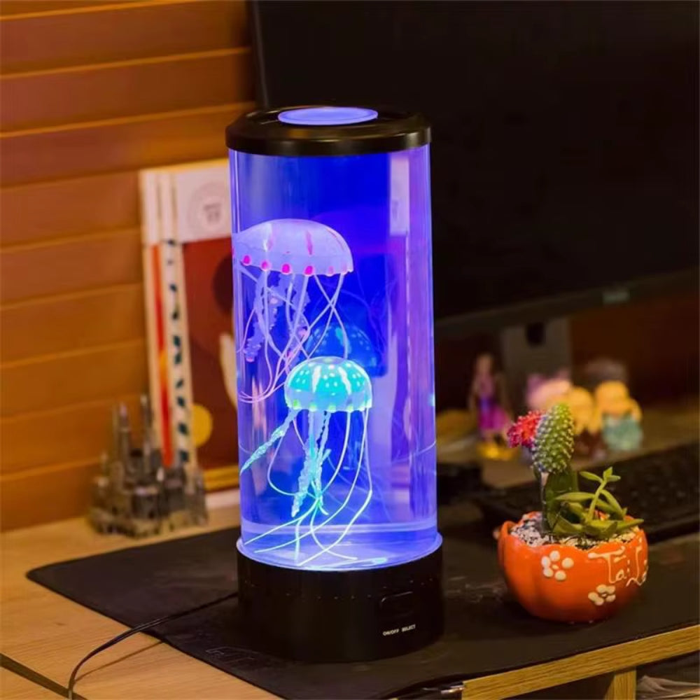 AquaGlow – LED-tafellamp met kleurveranderende kwallen USB aangedreven Velani