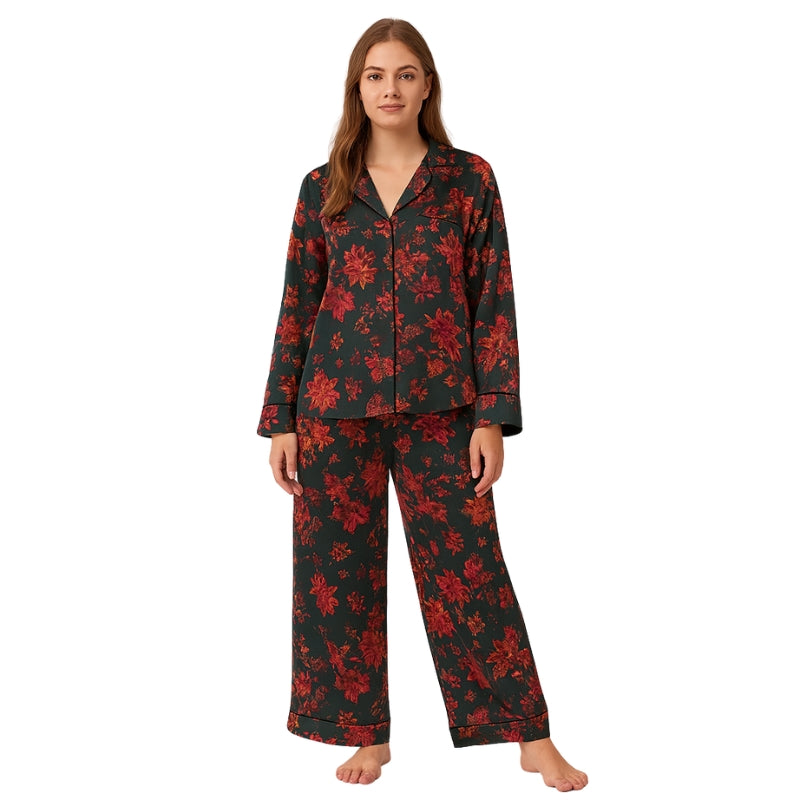 Clara – Tweedelig Set met Lange Mouwen Shirt en Losse Broek Velani