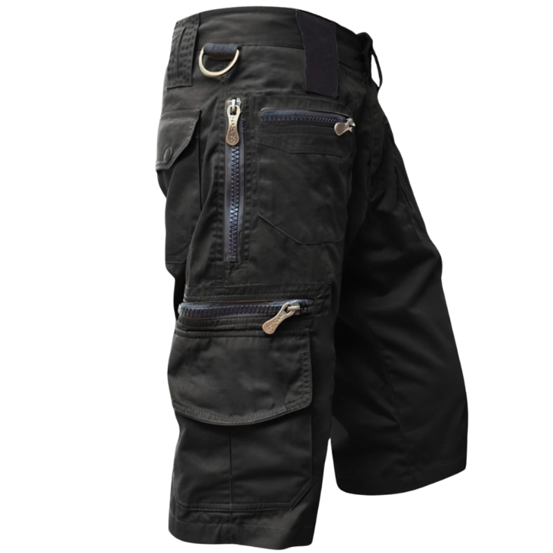 Tobias – Loszittende Shorts met Hoge Taille en Zakjes Velani