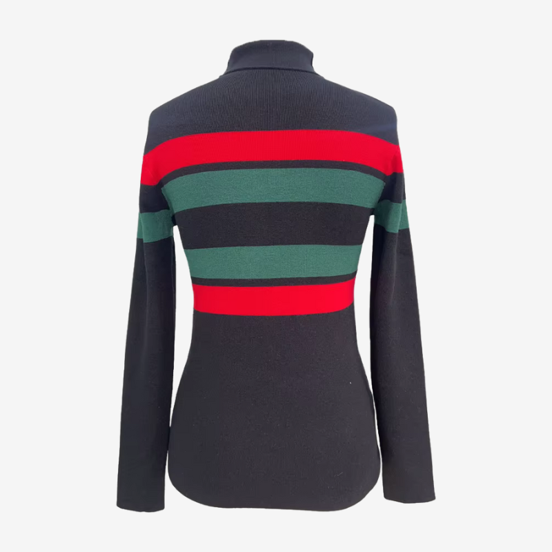Sofia – Gestreepte coltrui met slim fit Velani