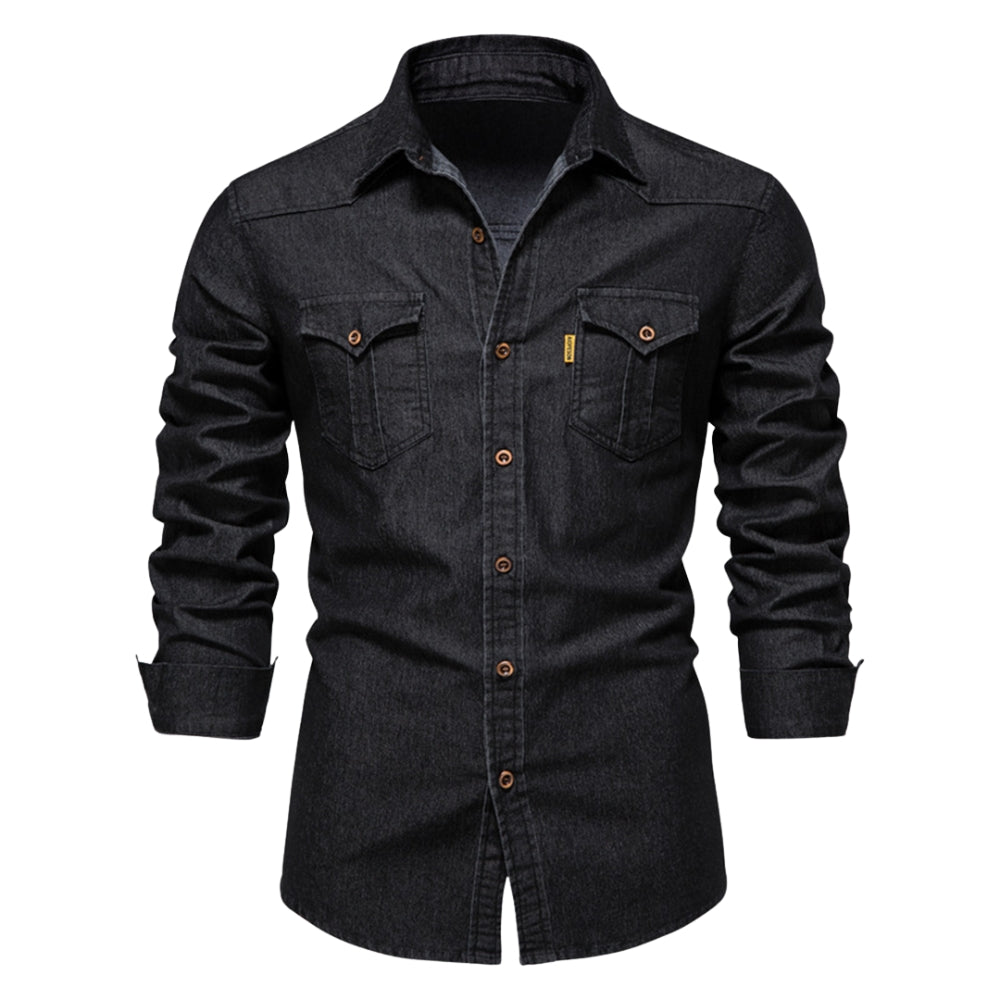Talitha – Shirt met Lange Mouwen Pockets en Knopen Velani