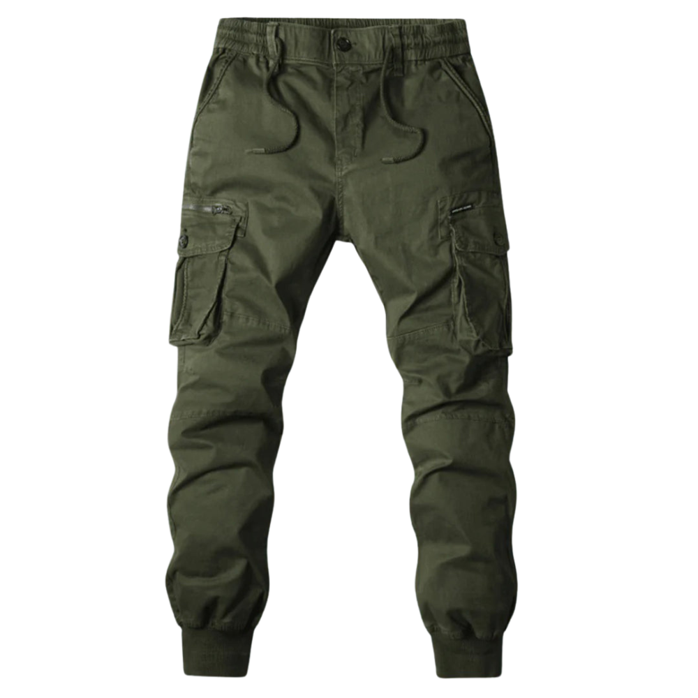 Roel – Cargo Broek met Trekkoord Taille en Meerdere Zakken Velani
