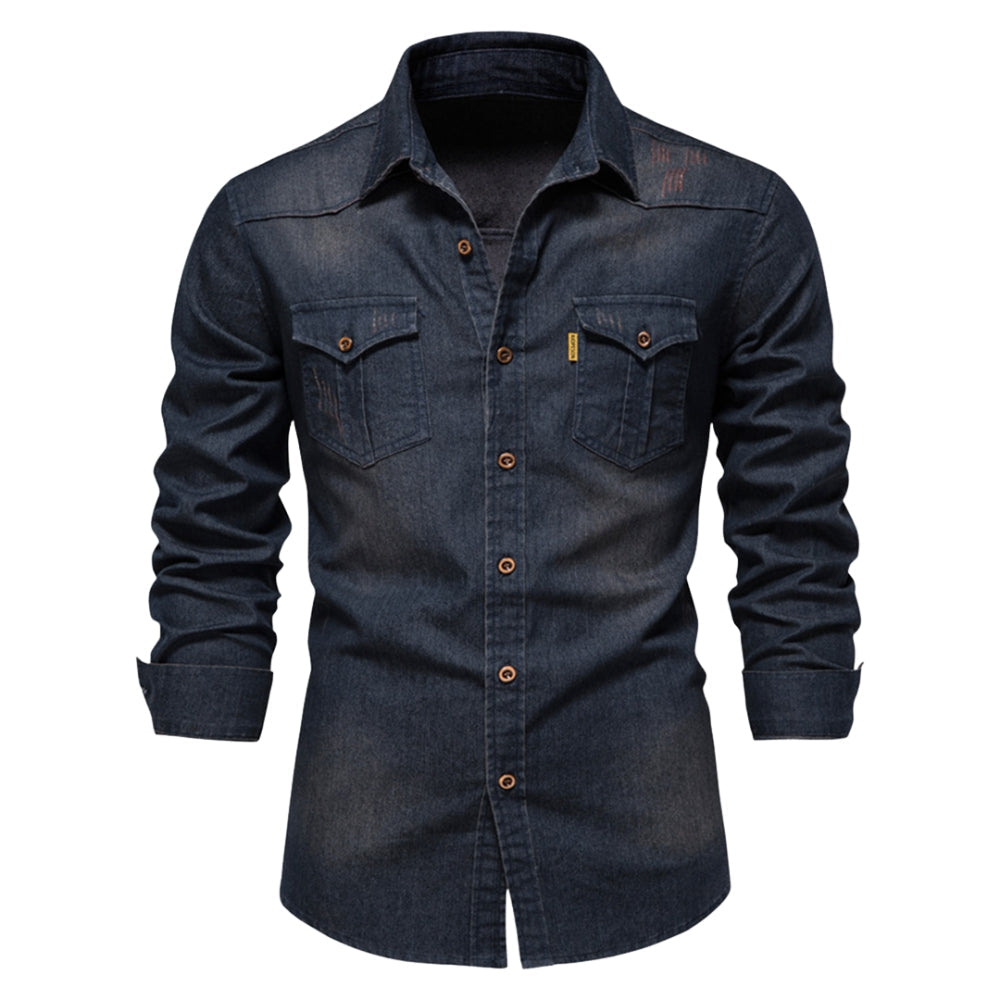 Talitha – Shirt met Lange Mouwen Pockets en Knopen Velani