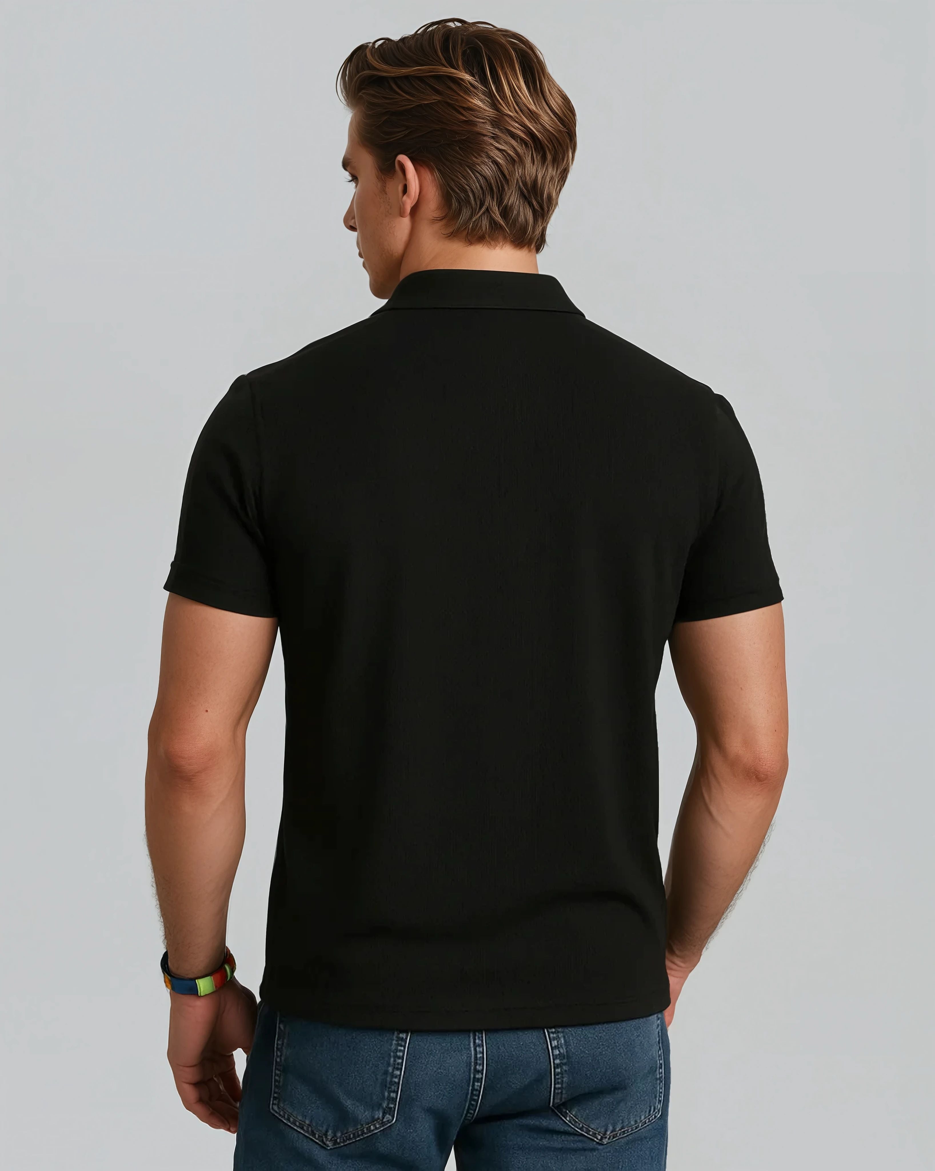 Polyester Poloshirt Met Korte Mouwen
