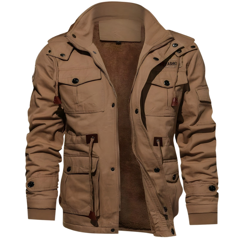 Thoralf – Jas met lange mouwen, verstelbare taille en zakken Velani