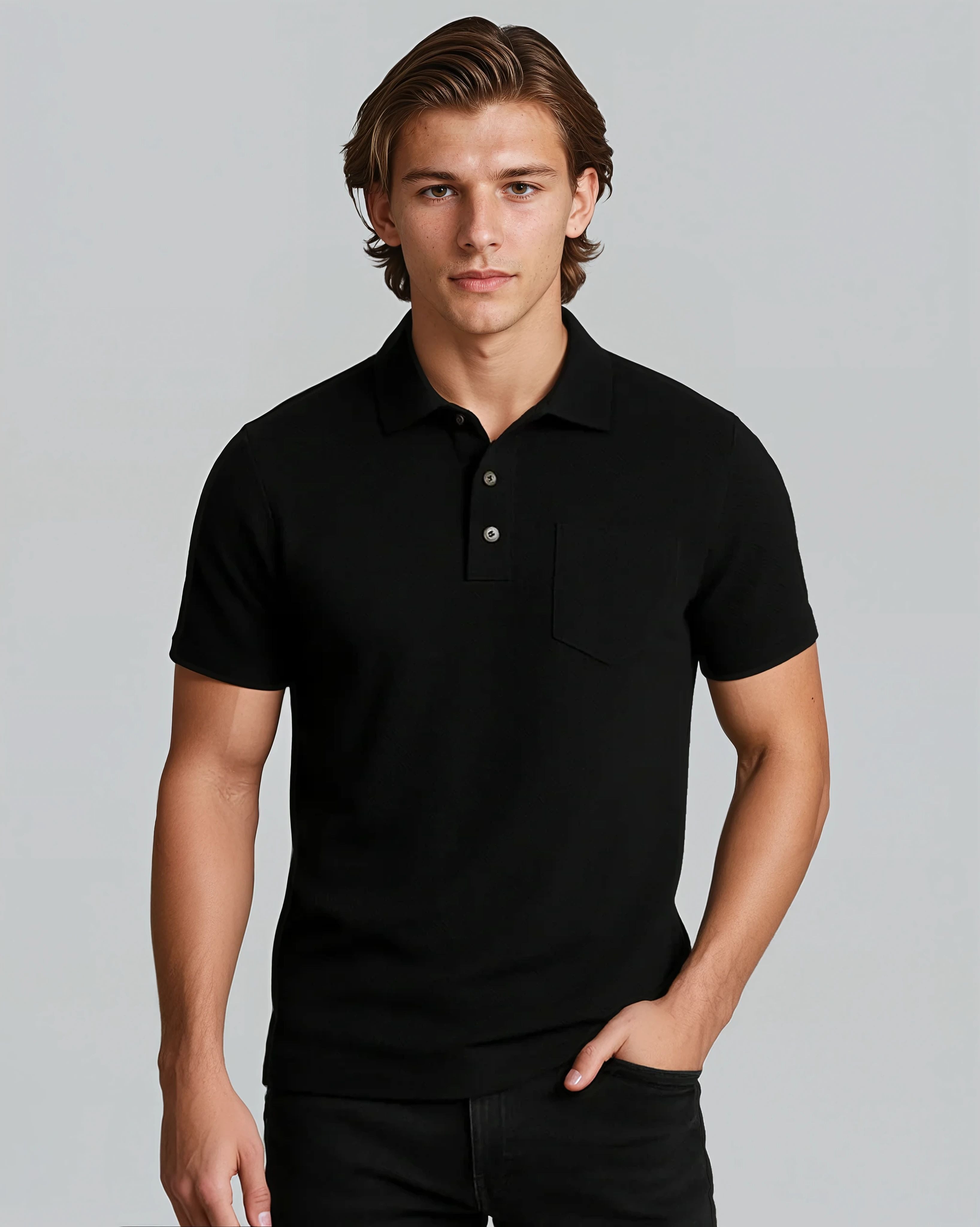 Polyester Poloshirt Met Korte Mouwen