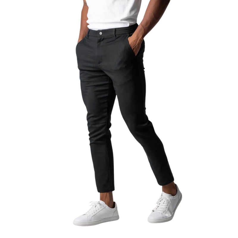 Silvan – Broek met Elastische Tailleband en Praktische Zakken Velani