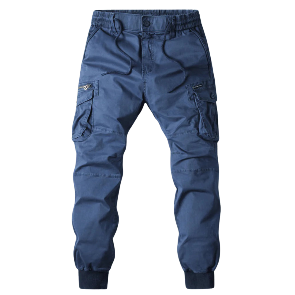Roel – Cargo Broek met Trekkoord Taille en Meerdere Zakken Velani