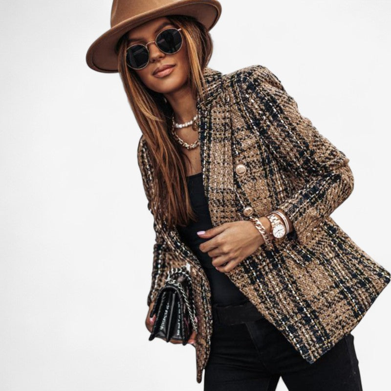 Eliana – Blazer met klassieke knoopsluiting en lange mouwen Velani