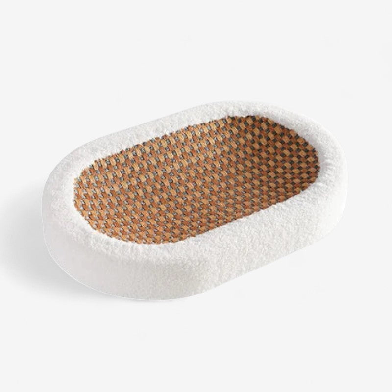 PawHaven – Krabmat Bed voor Katten met Bijtspeeltje Velani